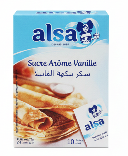 ALSA – Sucre Arôme Vanille (10 sachets)